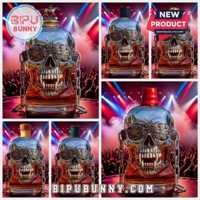 Megadeth Vic Rattlehead Whisky Bottle