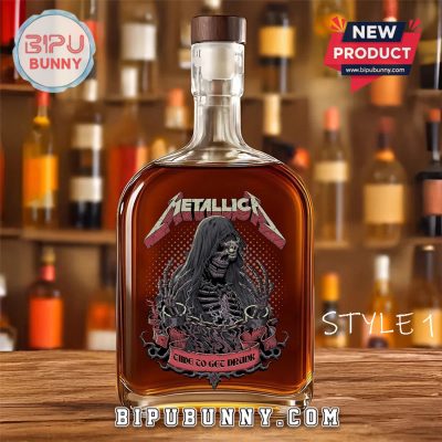 Metallica 25oz Whiskey Bottle