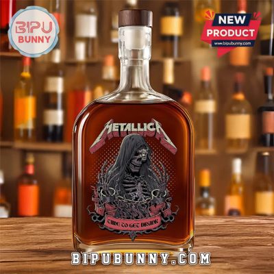 Metallica Band 25oz Whiskey Bottle
