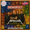 The Metallica Monopoly game board with the band members in the center!