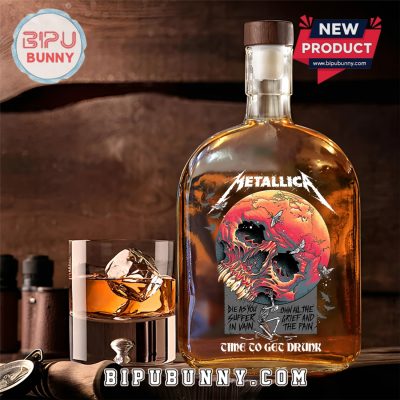 Metallica Rock Band 25oz Whiskey Bottle Metallica Rock Band 25oz Whiskey Bottle
