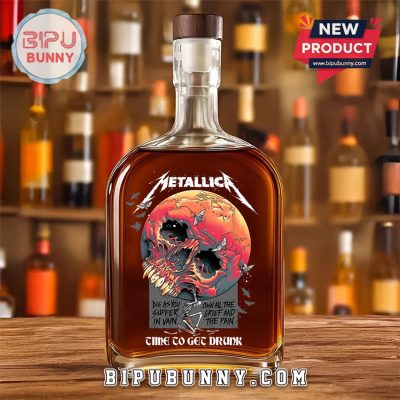 Metallica Rock Band 25oz Whiskey Bottle