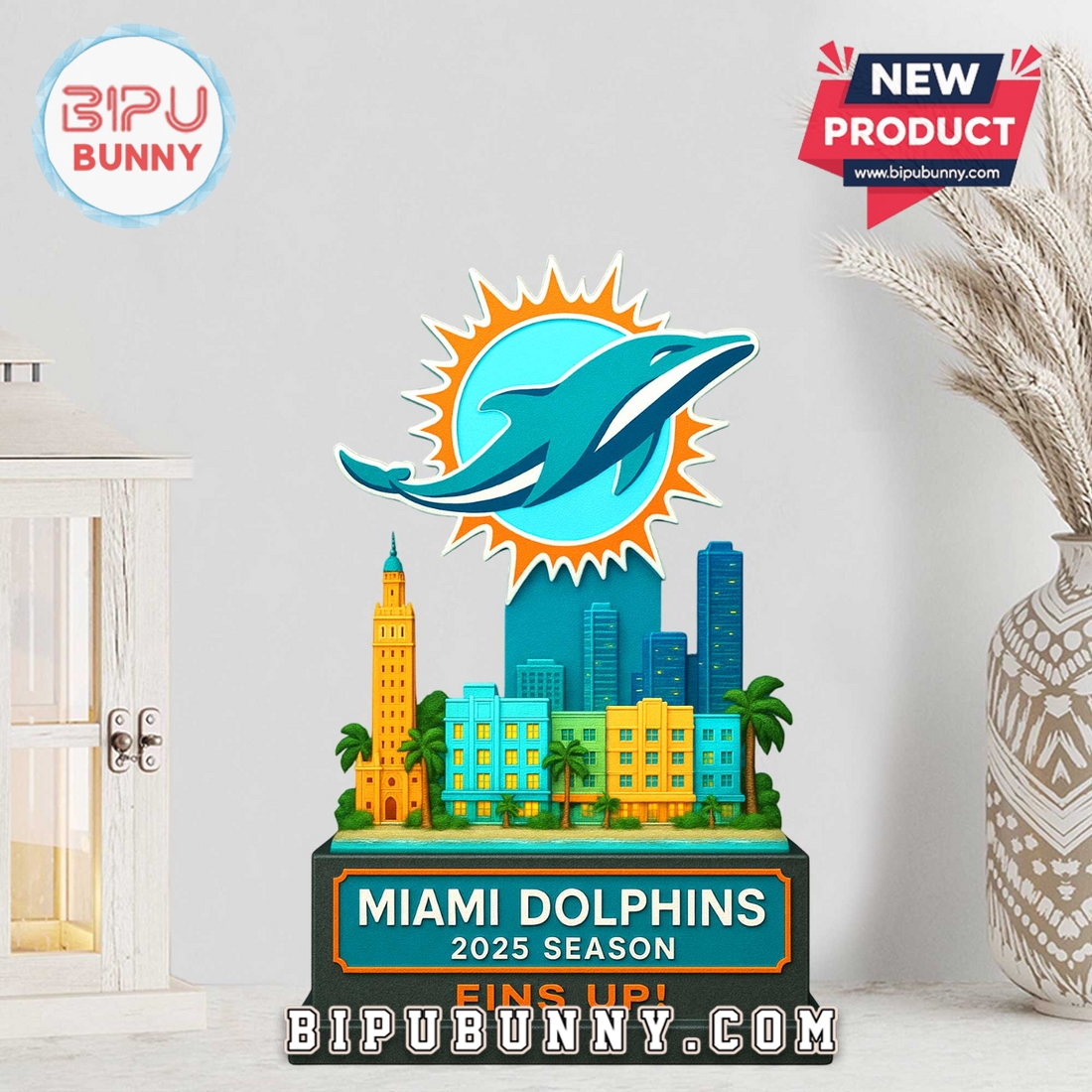 Miami Dolphins Acrylic Standee Figures Miami Dolphins Acrylic Standee Figures