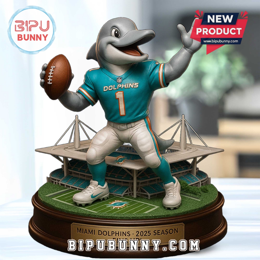 Miami Dolphins Custom Acrylic Standee Figures Miami Dolphins Custom Acrylic Standee Figures