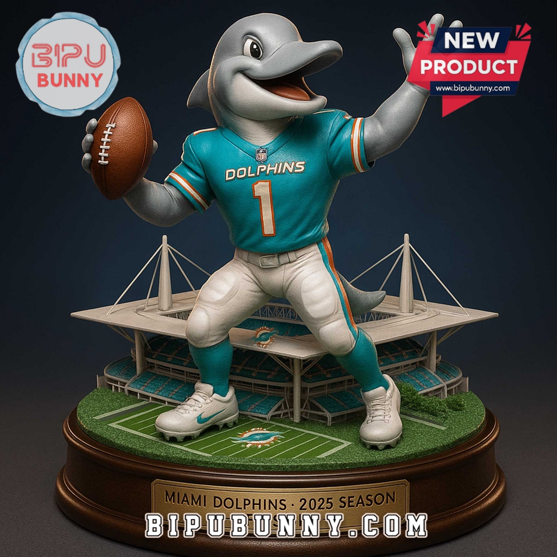Miami Dolphins Custom Acrylic Standee Figures Miami Dolphins Custom Acrylic Standee Figures