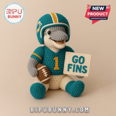 Miami Dolphins Emotional Support Crochet Doll Miami Dolphins Emotional Support Crochet Doll