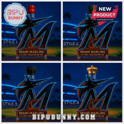 Miami Marlins Commemorative Whiskey Bottle