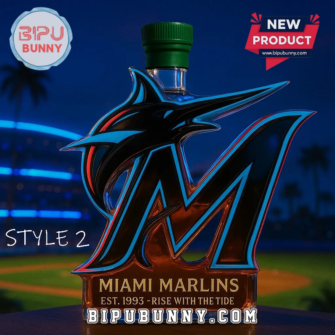 Miami Marlins Commemorative Whiskey Bottle Miami Marlins Commemorative Whiskey Bottle
