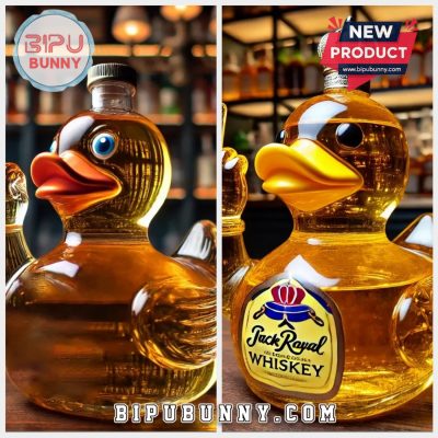 Middle Finger Duck Whiskey Bottle