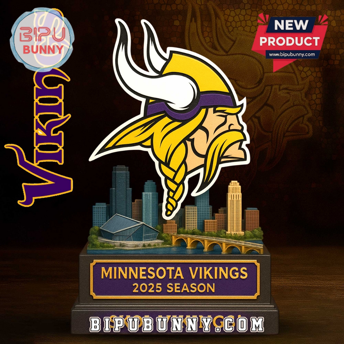 Minnesota Vikings Acrylic Standee Figures Minnesota Vikings Acrylic Standee Figures