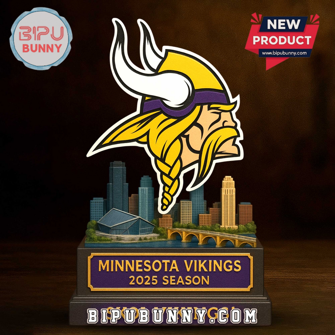 Minnesota Vikings Acrylic Standee Figures Minnesota Vikings Acrylic Standee Figures