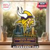 Minnesota Vikings collectible placed by a bright window.