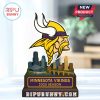 Minnesota Vikings collectible on a table with natural light.