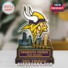 Minnesota Vikings 2025 collectible with blurred background and Skol Vikings text.