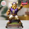 Focused view of Vikings mascot figure with blurred background.