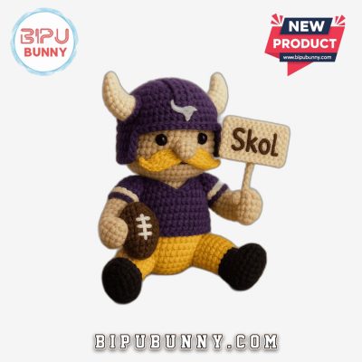 Minnesota Vikings Emotional Support Crochet Doll