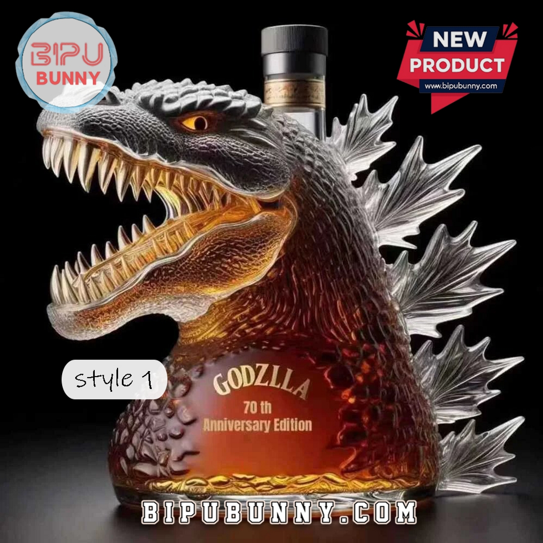 Monster-Themed Whiskey Decanter Bottle Monster-Themed Whiskey Decanter Bottle