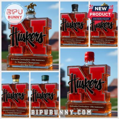 Nebraska Cornhuskers 135th Commemorative Whiskey Bottle