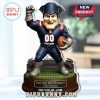 Patriots mascot standee with glowing acrylic edge effect.