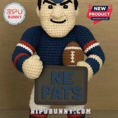 New England Patriots Emotional Support Crochet Doll