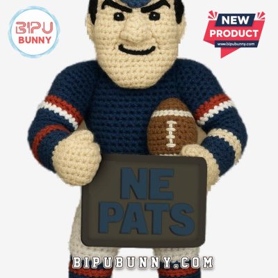 New England Patriots Emotional Support Crochet Doll
