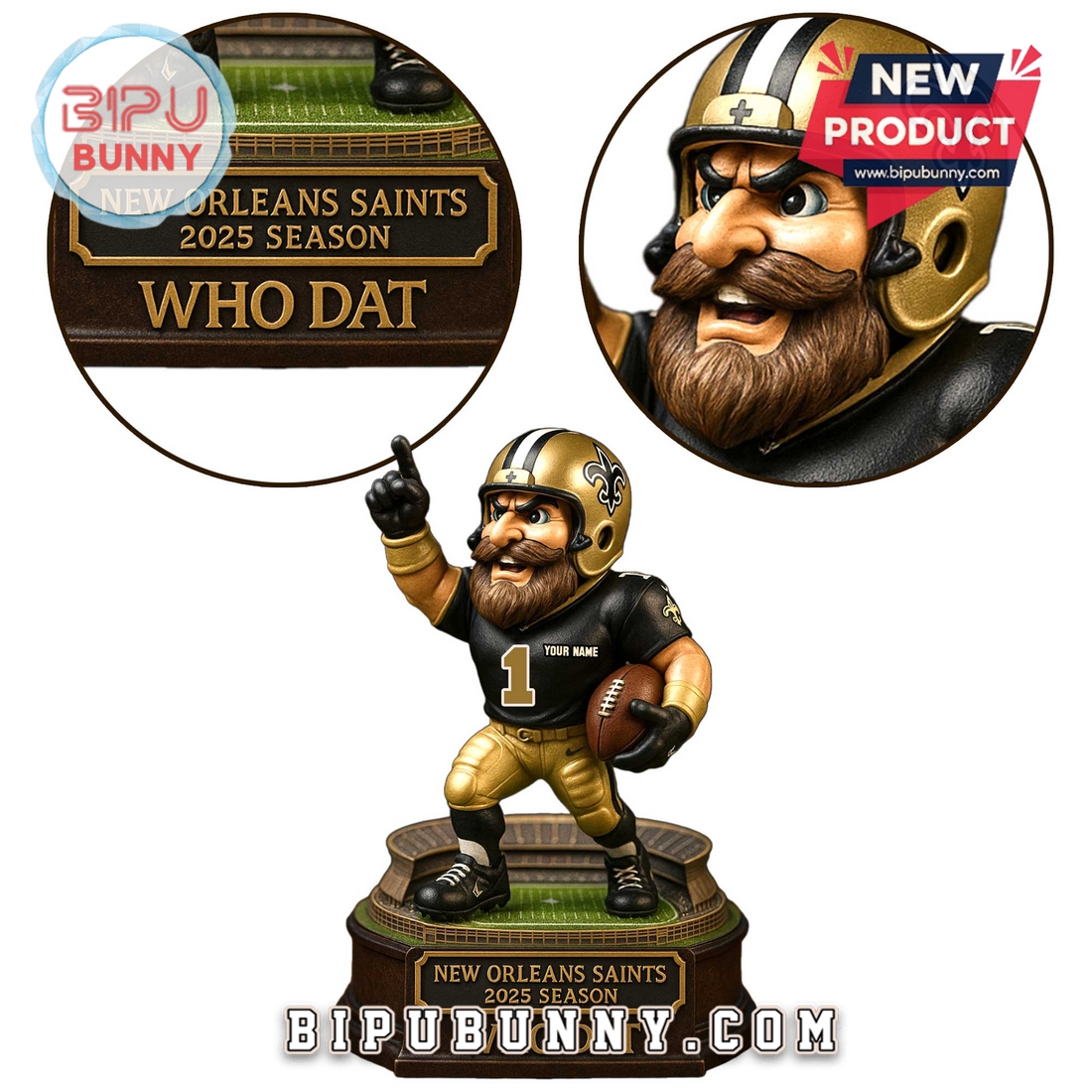 New Orleans Saints 2025 Season Acrylic Standee New Orleans Saints 2025 Season Acrylic Standee