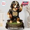 New Orleans Saints dog standee displayed in modern room setting