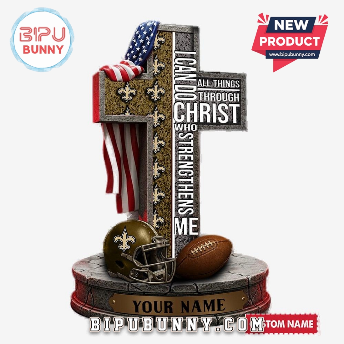 New Orleans Saints Custom Acrylic Block New Orleans Saints Custom Acrylic Block