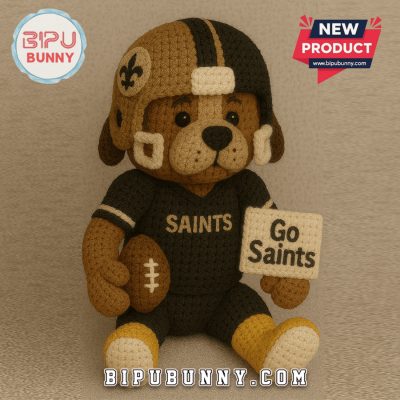New Orleans Saints Emotional Support Crochet Doll