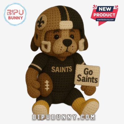 New Orleans Saints Emotional Support Crochet Doll