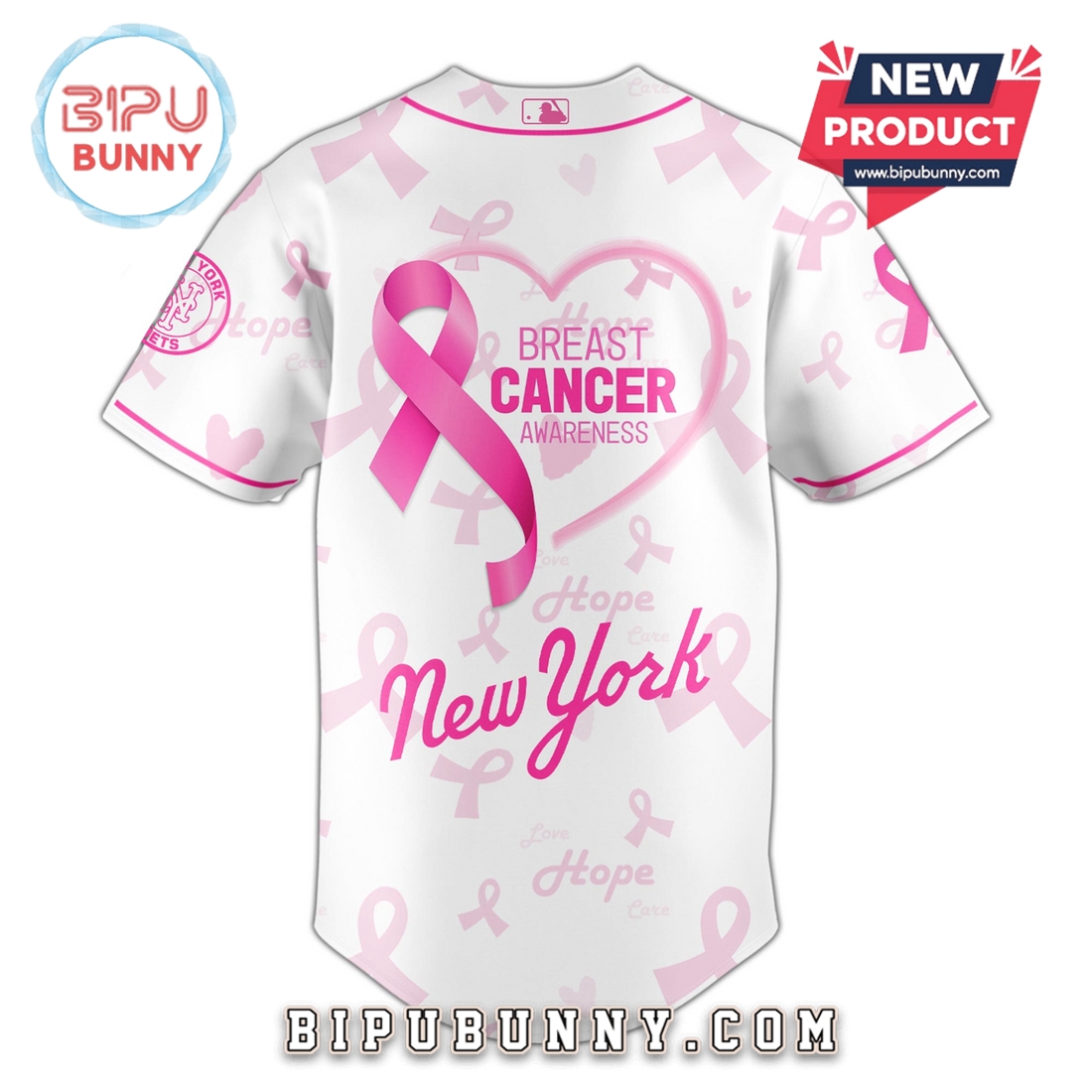 New York Mets x Breast Cancer Awareness Baseball Jersey New York Mets x Breast Cancer Awareness Baseball Jersey
