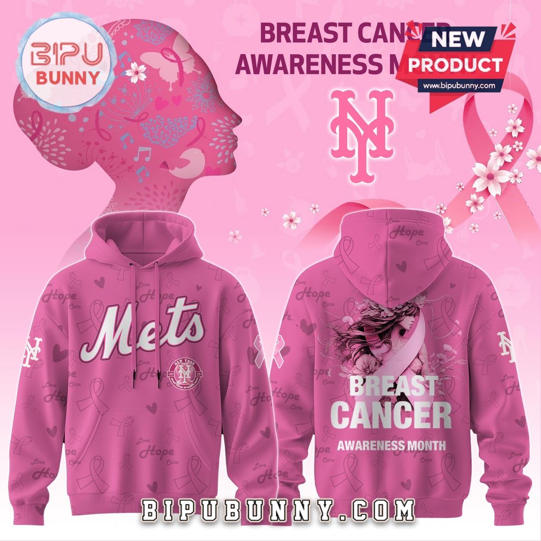 New York Mets x Breast Cancer Awareness Hoodie And Pants New York Mets x Breast Cancer Awareness Hoodie And Pants