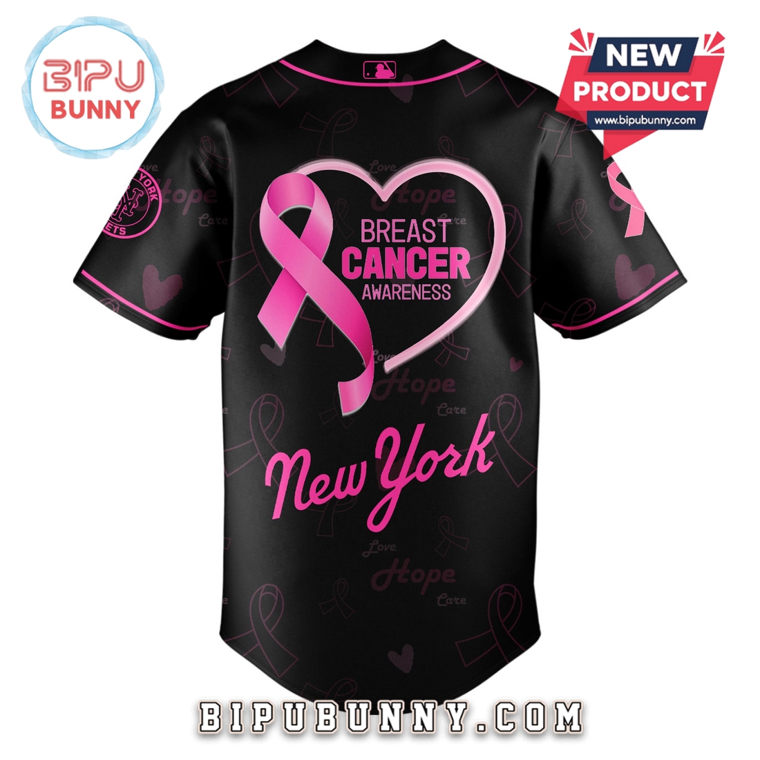 New York Mets x Breast Cancer Awareness Month Baseball Jersey New York Mets x Breast Cancer Awareness Month Baseball Jersey