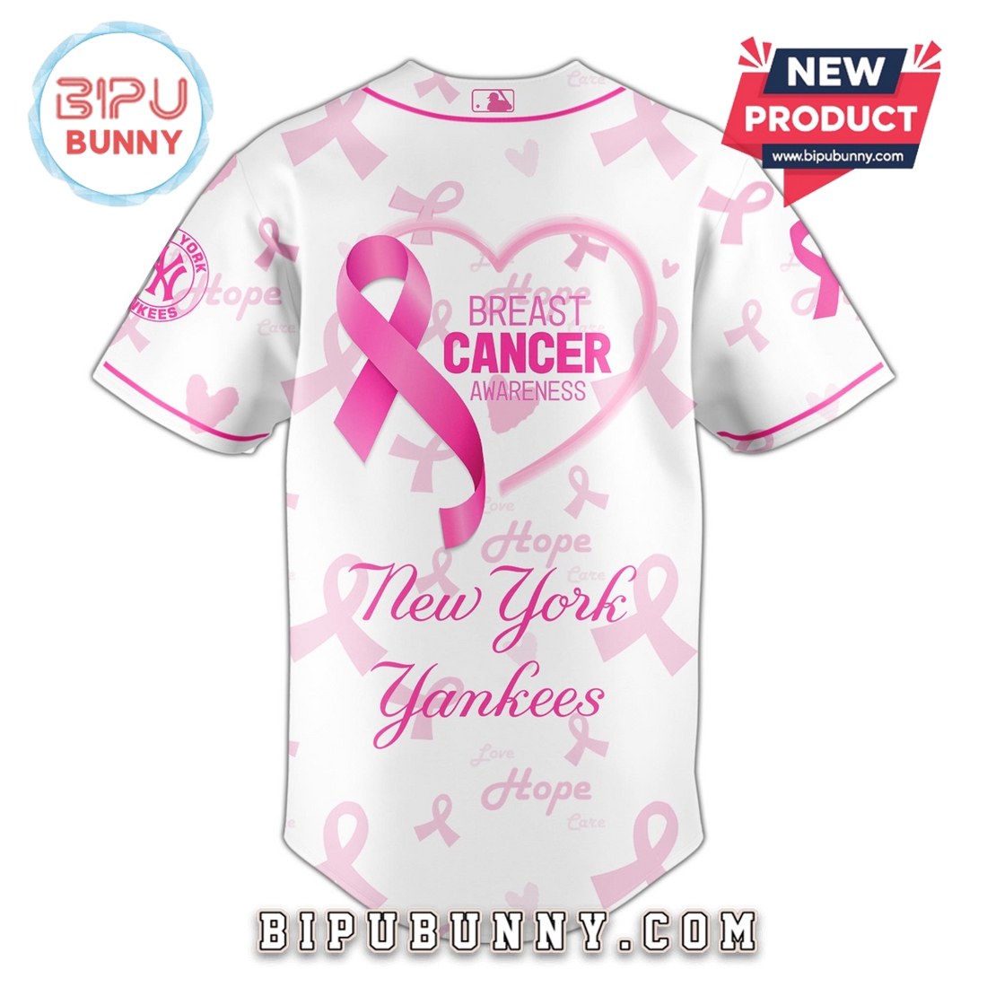 New York Yankees x Breast Cancer Awareness Baseball Jersey New York Yankees x Breast Cancer Awareness Baseball Jersey
