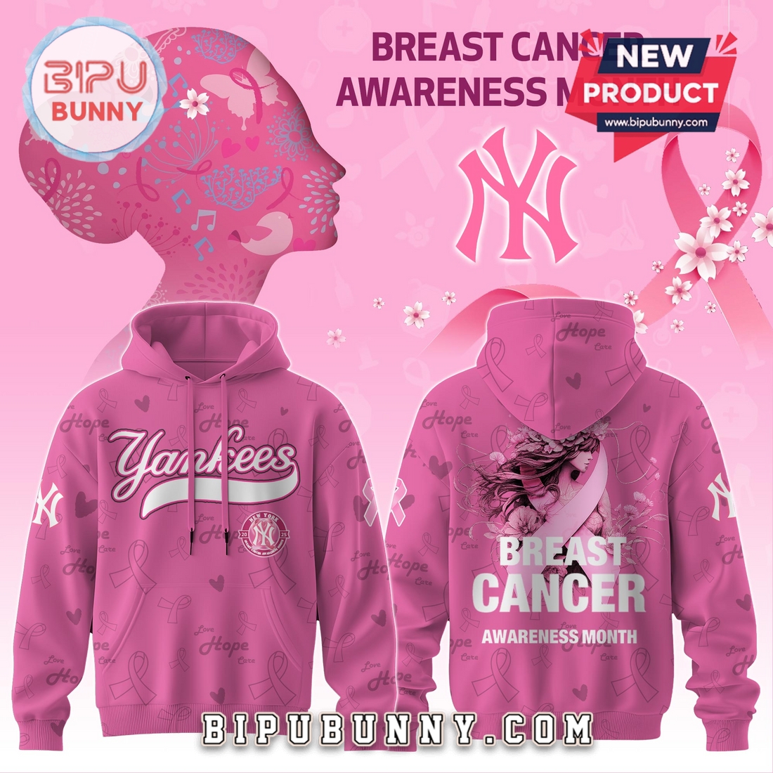 New York Yankees x Breast Cancer Awareness Hoodie And Pants New York Yankees x Breast Cancer Awareness Hoodie And Pants