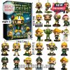 Green Bay Packers Advent Calendar 2025 Style 3 featuring collectible Funko Pop-style figures and Packers-themed holiday decor.