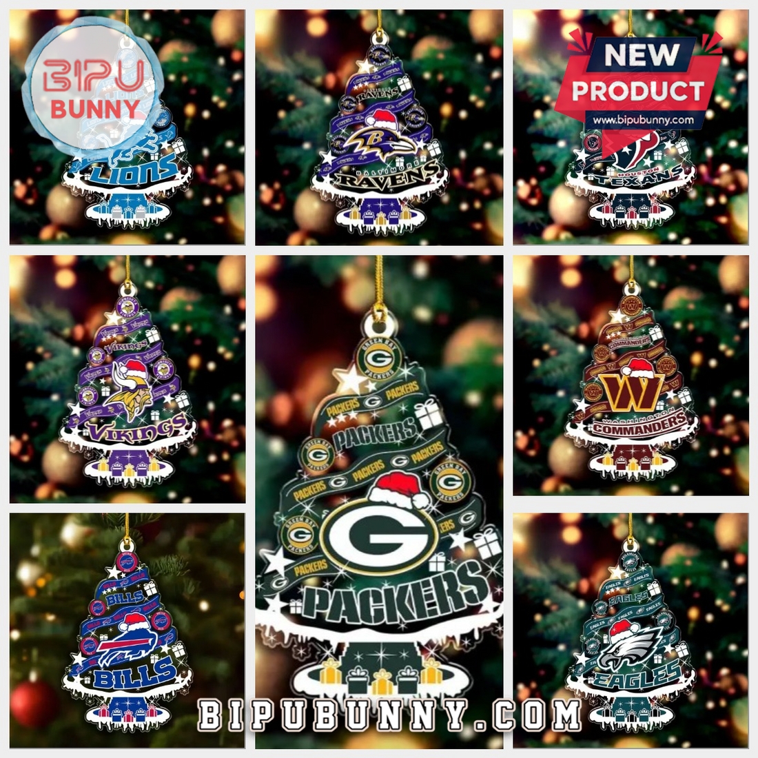 NFL Football Christmas Tree Ornaments NFL Football Christmas Tree Ornaments