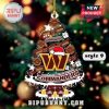 Washington Commanders Christmas tree ornament with W logo and holiday design.