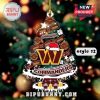Washington Commanders Christmas tree ornament with burgundy and gold team design.