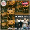 Nickelback Funko Pop Vinyl figures full band set with instruments in display boxes.