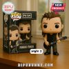 Funko Pop figure of Robin Finck holding a black guitar, from Bipubunny.