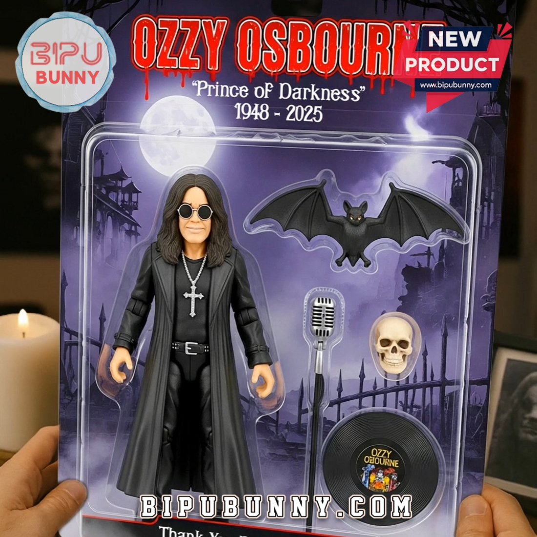 Ozzy Osbourne 1948 –2025 Memorial Edition Acrylic Plaque Ozzy Osbourne 1948 –2025 Memorial Edition Acrylic Plaque