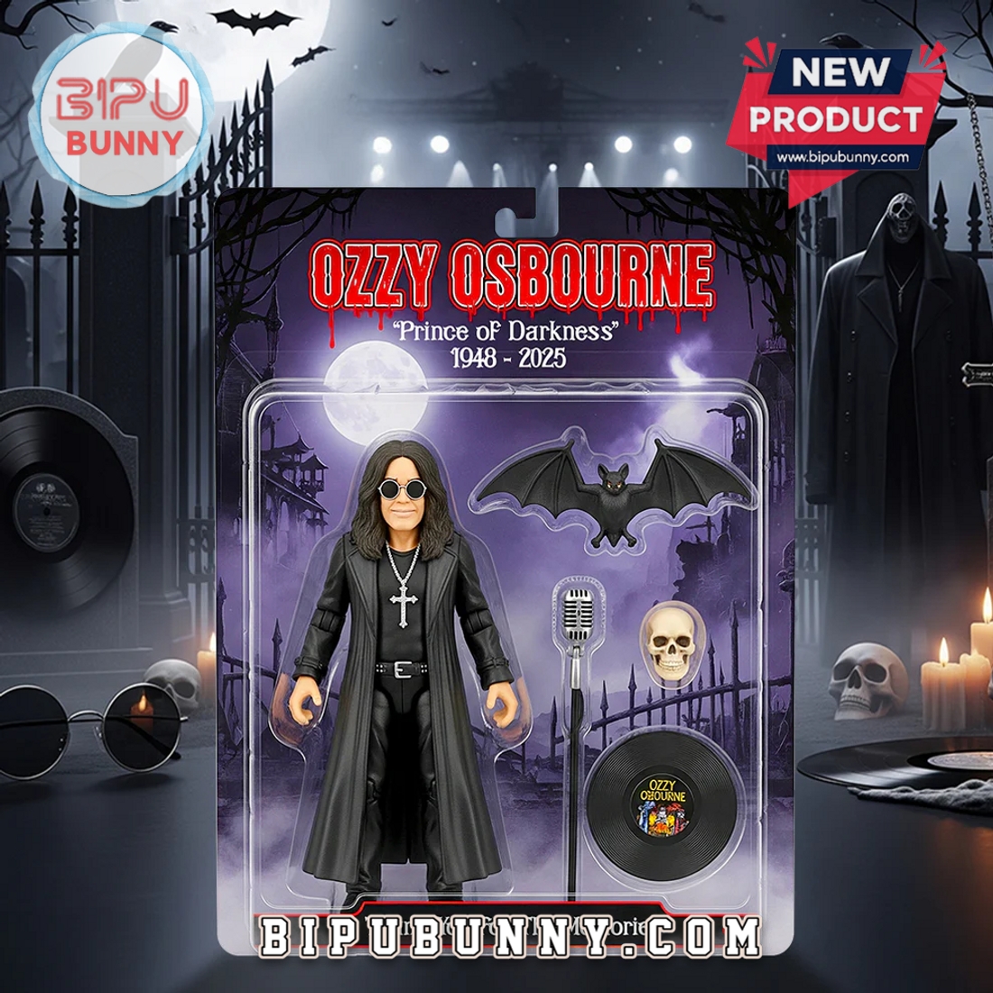 Ozzy Osbourne 1948 –2025 Memorial Edition Acrylic Plaque Ozzy Osbourne 1948 –2025 Memorial Edition Acrylic Plaque