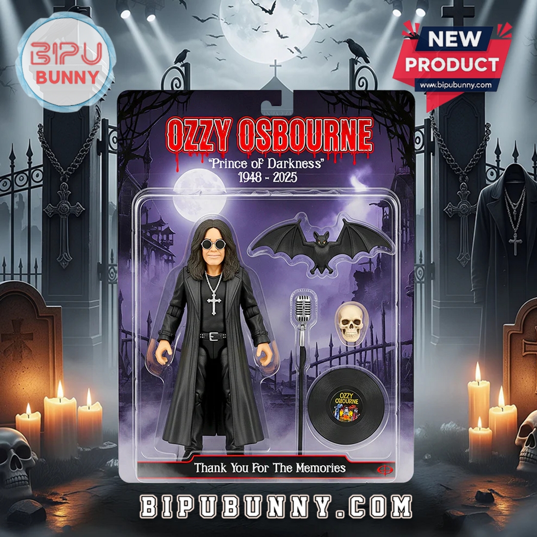 Ozzy Osbourne 1948 –2025 Memorial Edition Acrylic Plaque Ozzy Osbourne 1948 –2025 Memorial Edition Acrylic Plaque