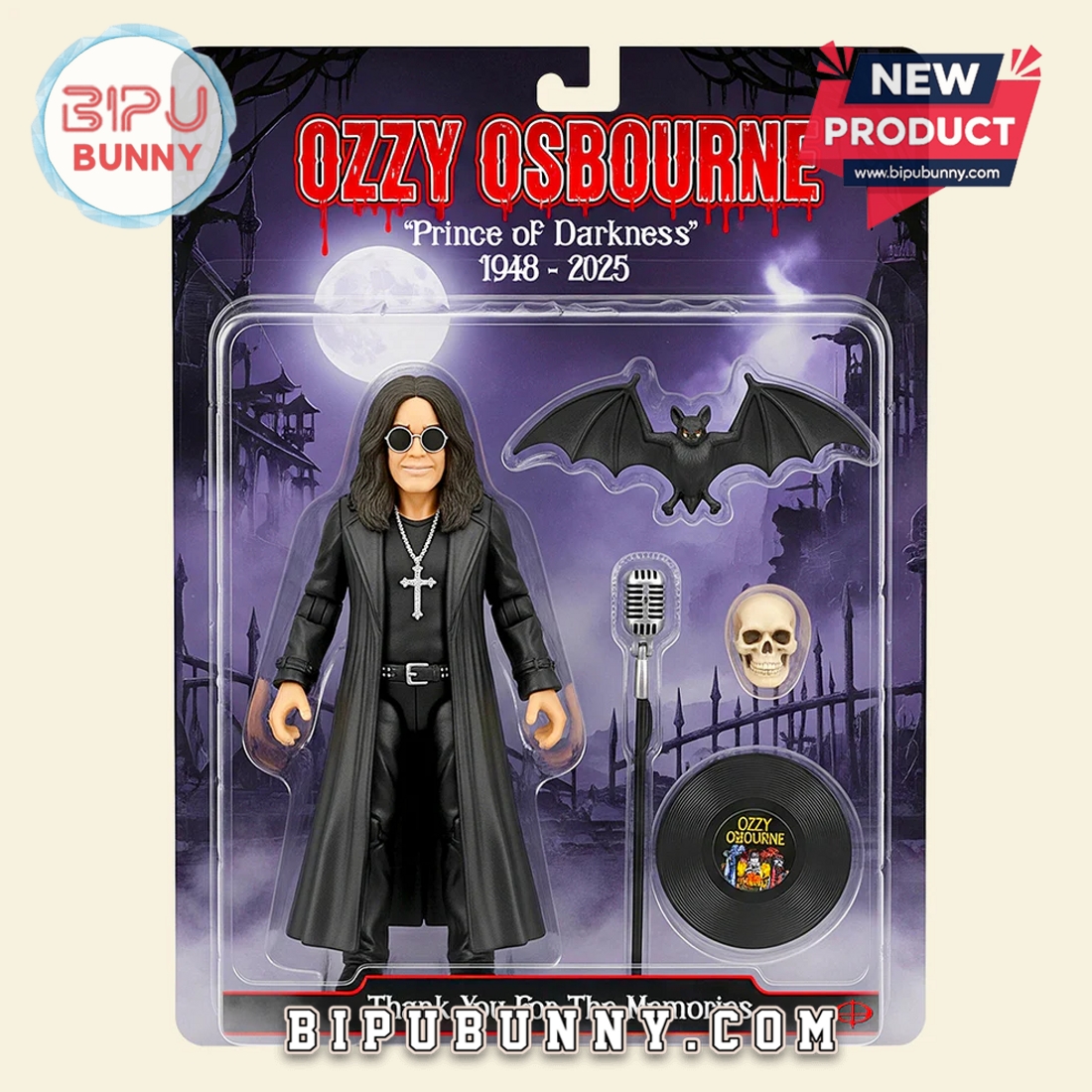 Ozzy Osbourne 1948 –2025 Memorial Edition Acrylic Plaque Ozzy Osbourne 1948 –2025 Memorial Edition Acrylic Plaque