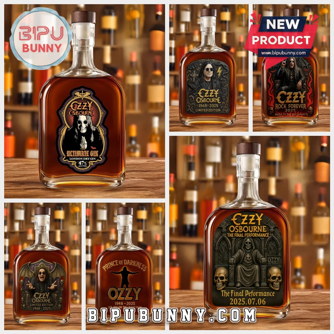 Ozzy Osbourne 25oz Whiskey Bottle Ozzy Osbourne 25oz Whiskey Bottle