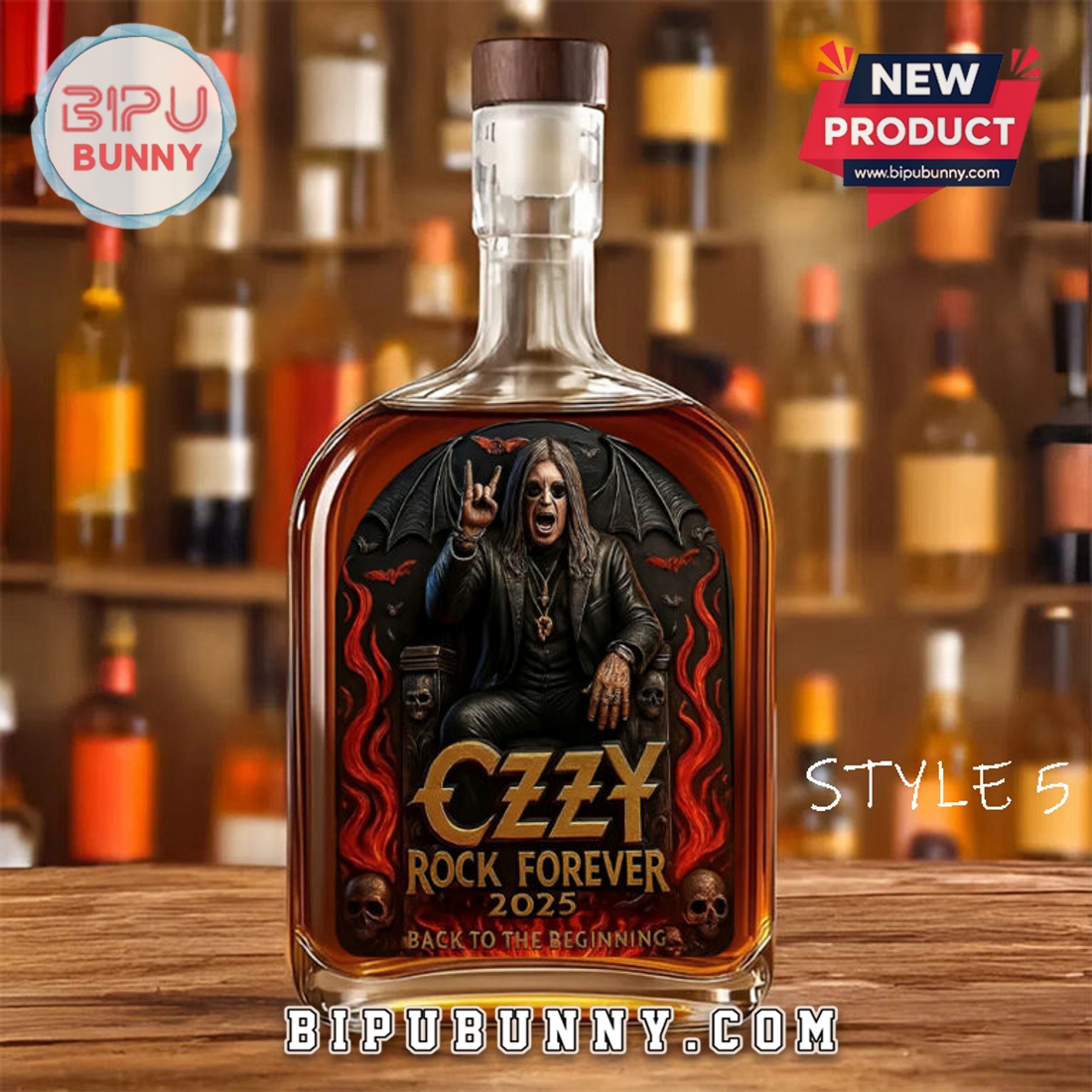 Ozzy Osbourne 25oz Whiskey Bottle Ozzy Osbourne 25oz Whiskey Bottle