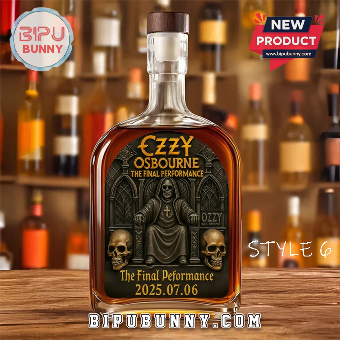 Ozzy Osbourne 25oz Whiskey Bottle Ozzy Osbourne 25oz Whiskey Bottle