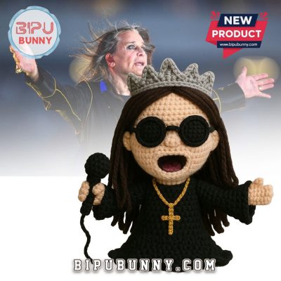 Ozzy Osbourne Emotional Support Crochet Doll