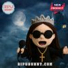 Crocheted Ozzy Osbourne doll with real Ozzy Osbourne in the background!